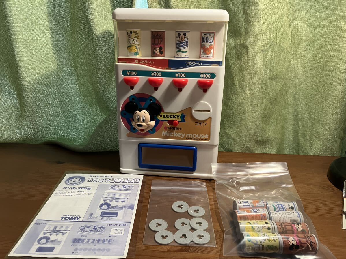 TOMY ミッキーマウス おうちで自動販売機 幼児玩具 レトロ ディズニーの画像3