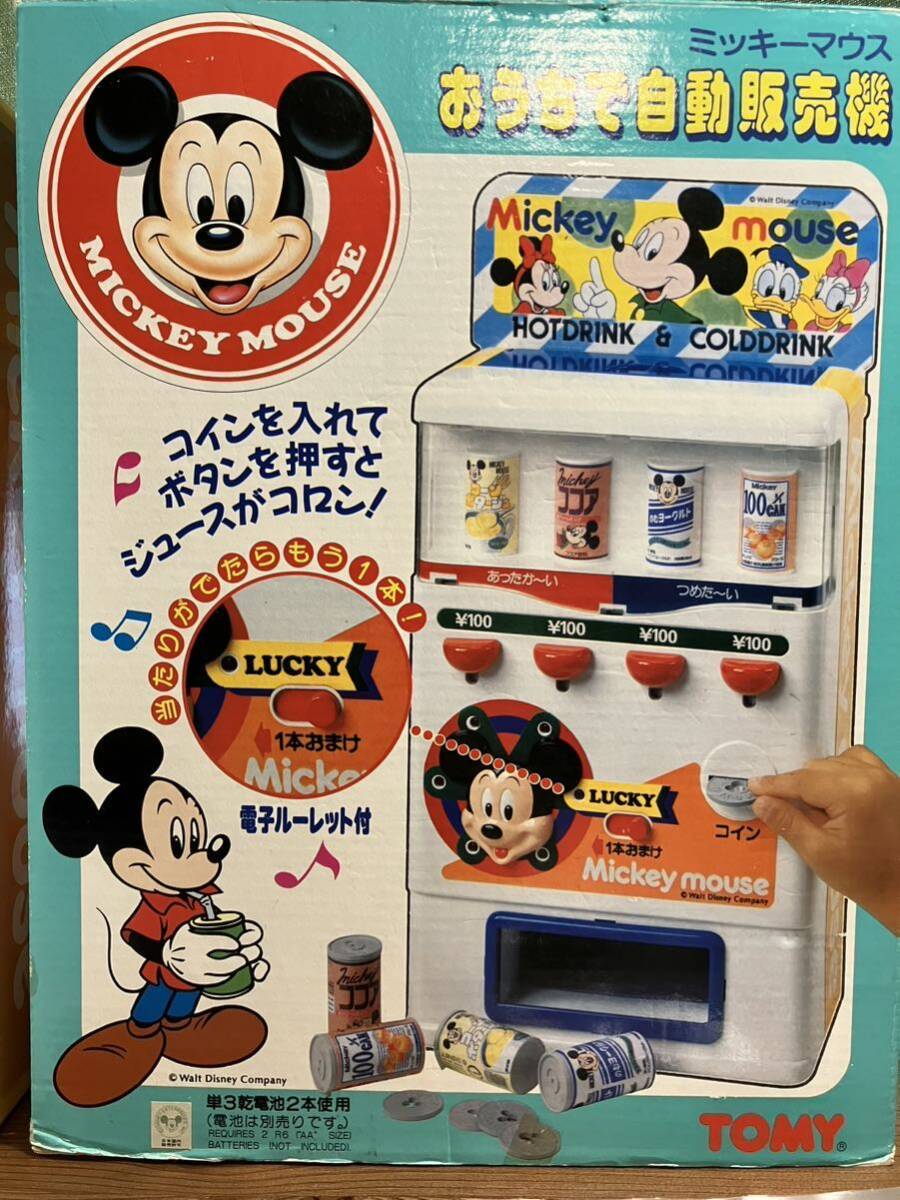TOMY ミッキーマウス おうちで自動販売機 幼児玩具 レトロ ディズニーの画像1