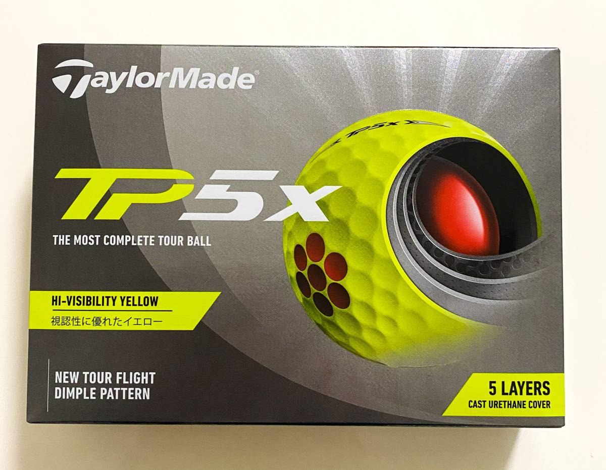 ★送料無料★新品★3ダース 36個★テーラーメイド TP5X 2021年モデル★イエロー★ゴルフボール★TaylorMade★