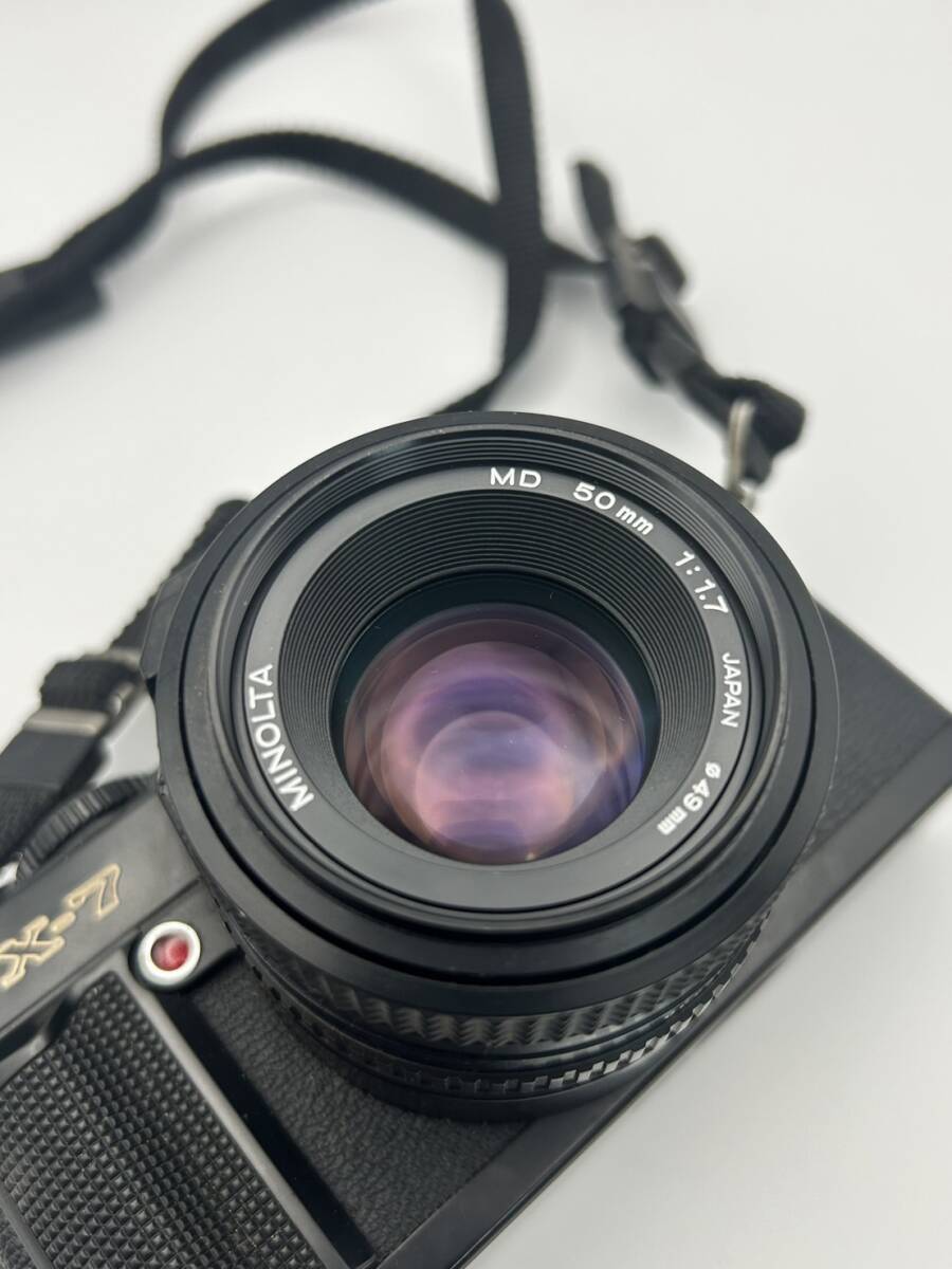 【③】minolta ミノルタ X-7 フィルムカメラ 50mm 1:1.7 中古品 保管品の画像3