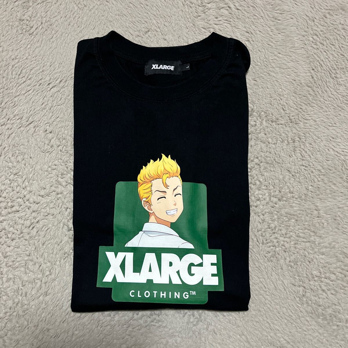 X-LARGE 東京リベンジャーズ　タケミチ　tee tシャツ 黒　ブラック　L_画像1