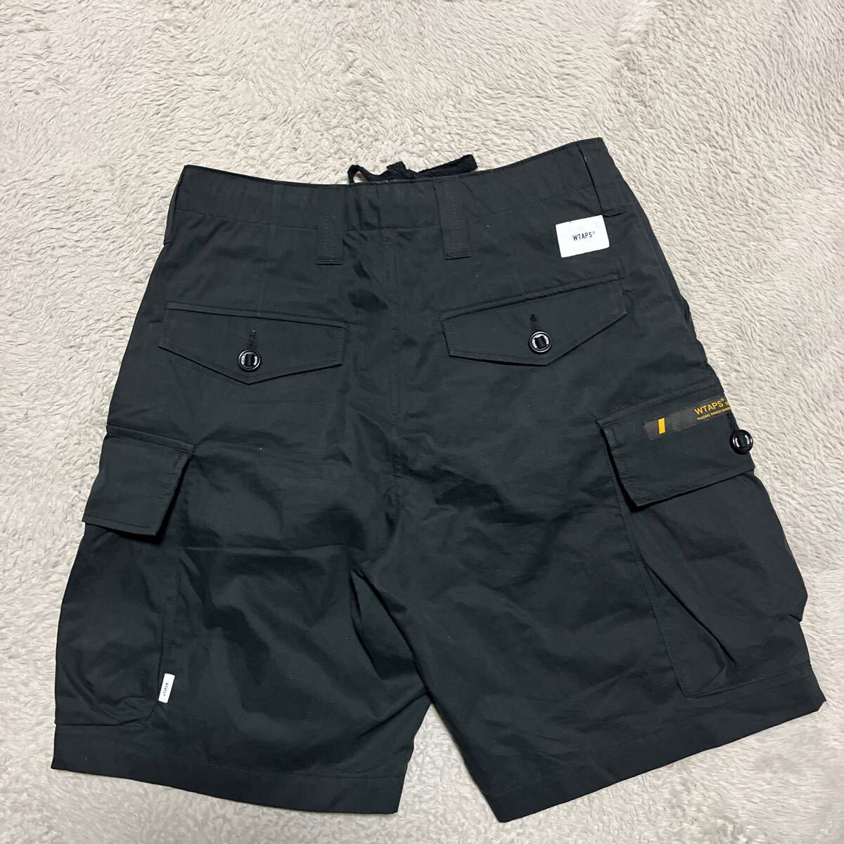 21ss WTAPS JUNGLE COUNTRY SHORTS NYCO TUSSAH ショーツ　ハーフパンツ　ジャングル　黒　ブラック　1 カーゴパンツ　wtvua design_画像2