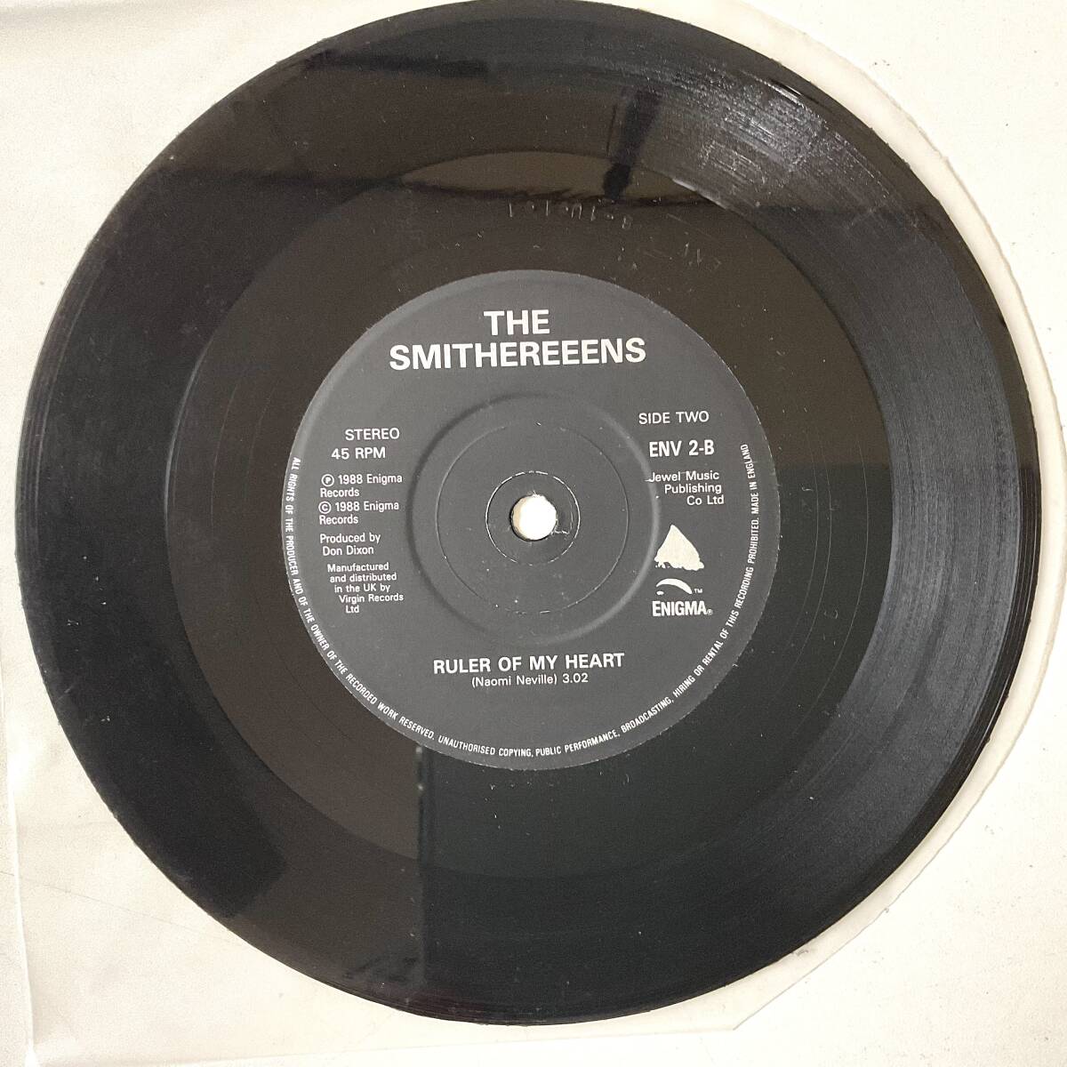 美盤 The Smithereens - House We Used To Live In UK 1988 ORIGINAL Enigma Records ENV2 *7“ EPレコード Don Dixson LICCA*RECORDS 136_画像4