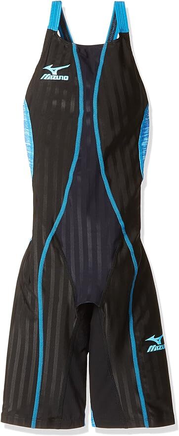  MIZUNO(ミズノ) レース用競泳水着 レディース FX SONIC ハーフスーツ FINA承認 N2MG7231 ブラック×ターコイズ Lサイズ 206-526★の画像1