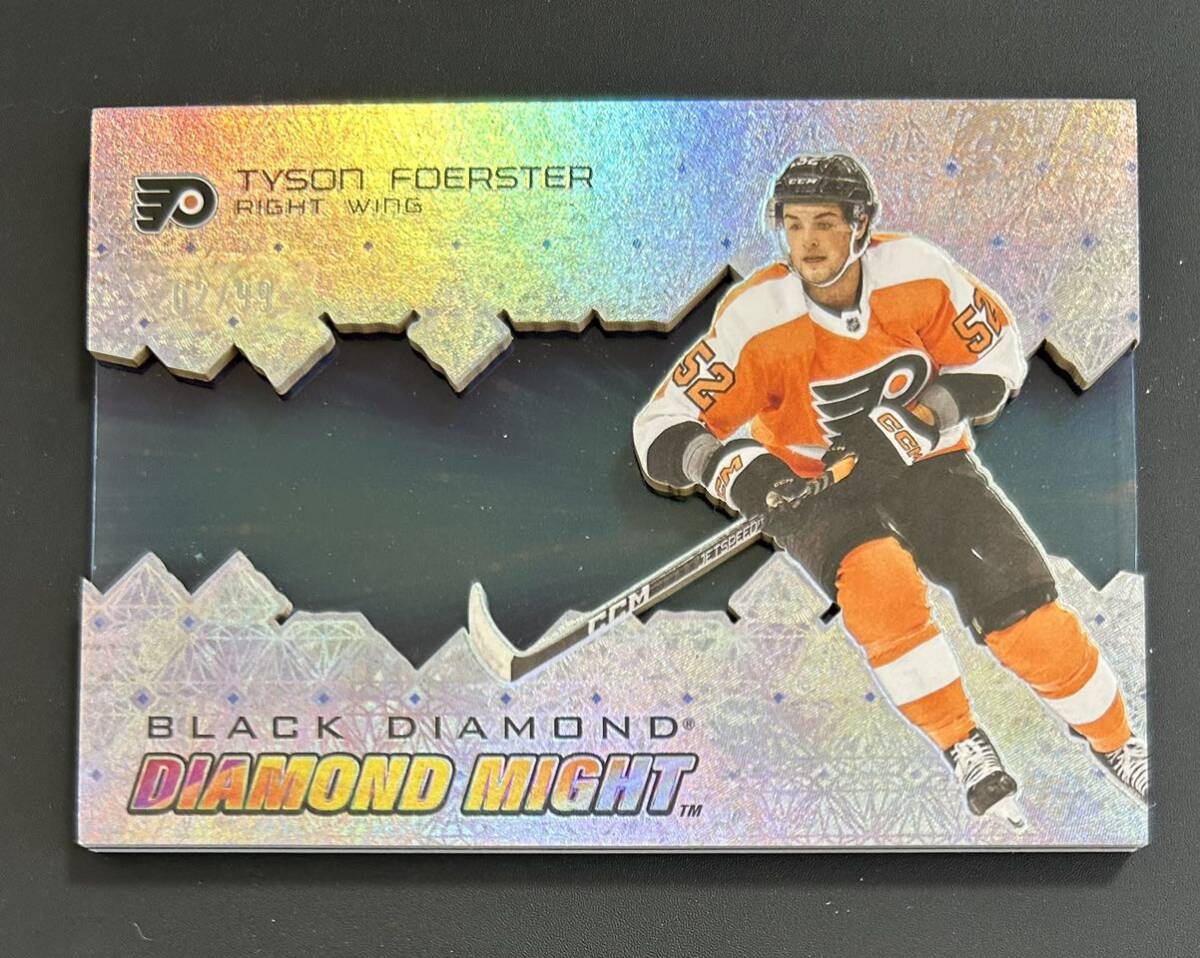 2023-24 UD Black Diamond NHL Tyson Foerster Flyers 99枚限定 Diamond Might DM-TFの画像1