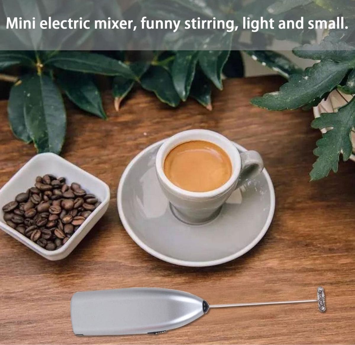 ミキサー電動ハンドヘルド - ハンドヘルド泡立て器電気泡立て器,コーヒー バー ブレンダー カフェラテ、抹茶