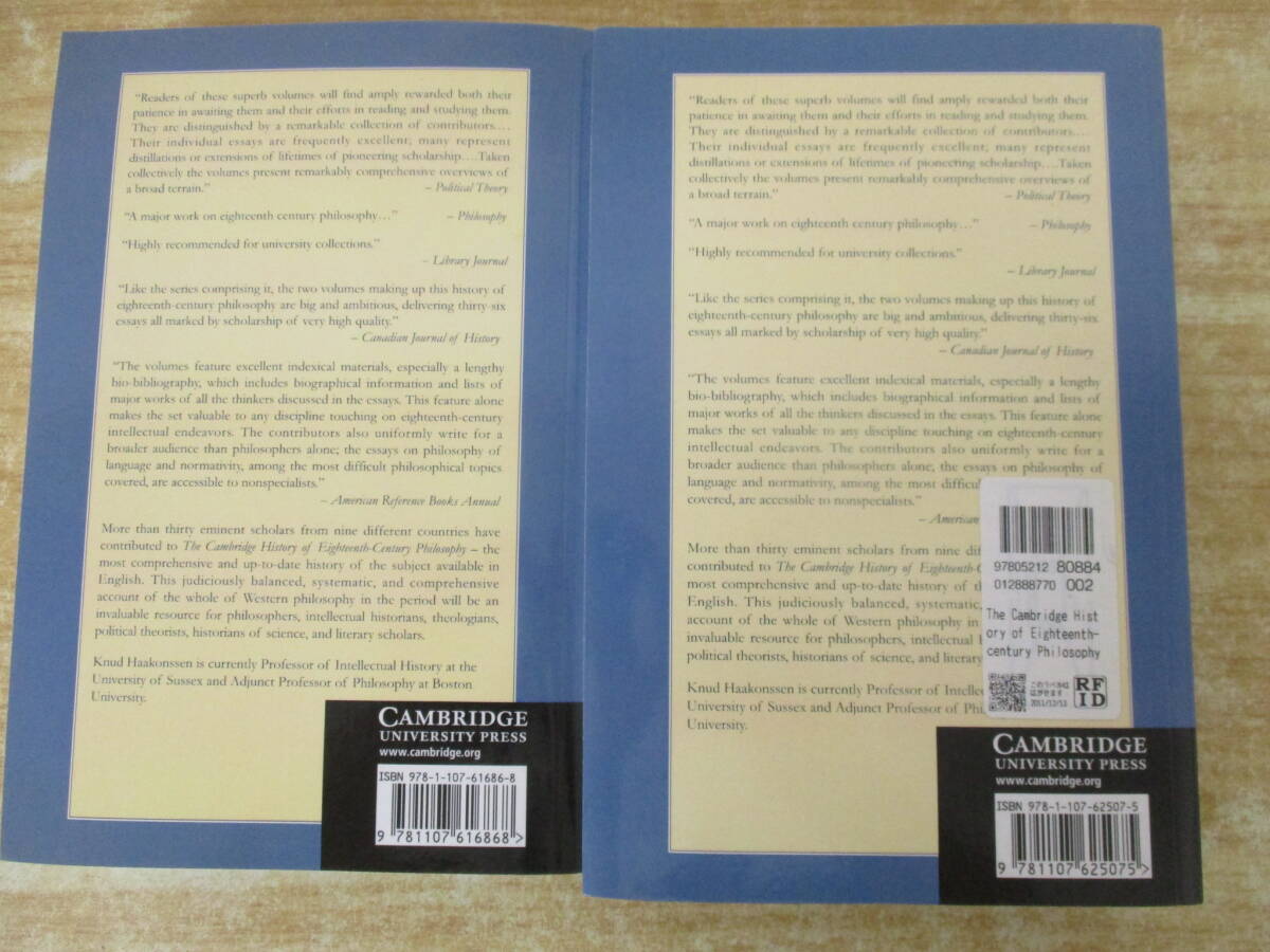 c3-2（THE CAMBRIDGE HISTORY OF SEVENTEENTH-CENTURY PHILOSOPHY）2冊セット VOLUME Ⅰ＆Ⅱ KNUD HAAKONSSEN 洋書の画像2