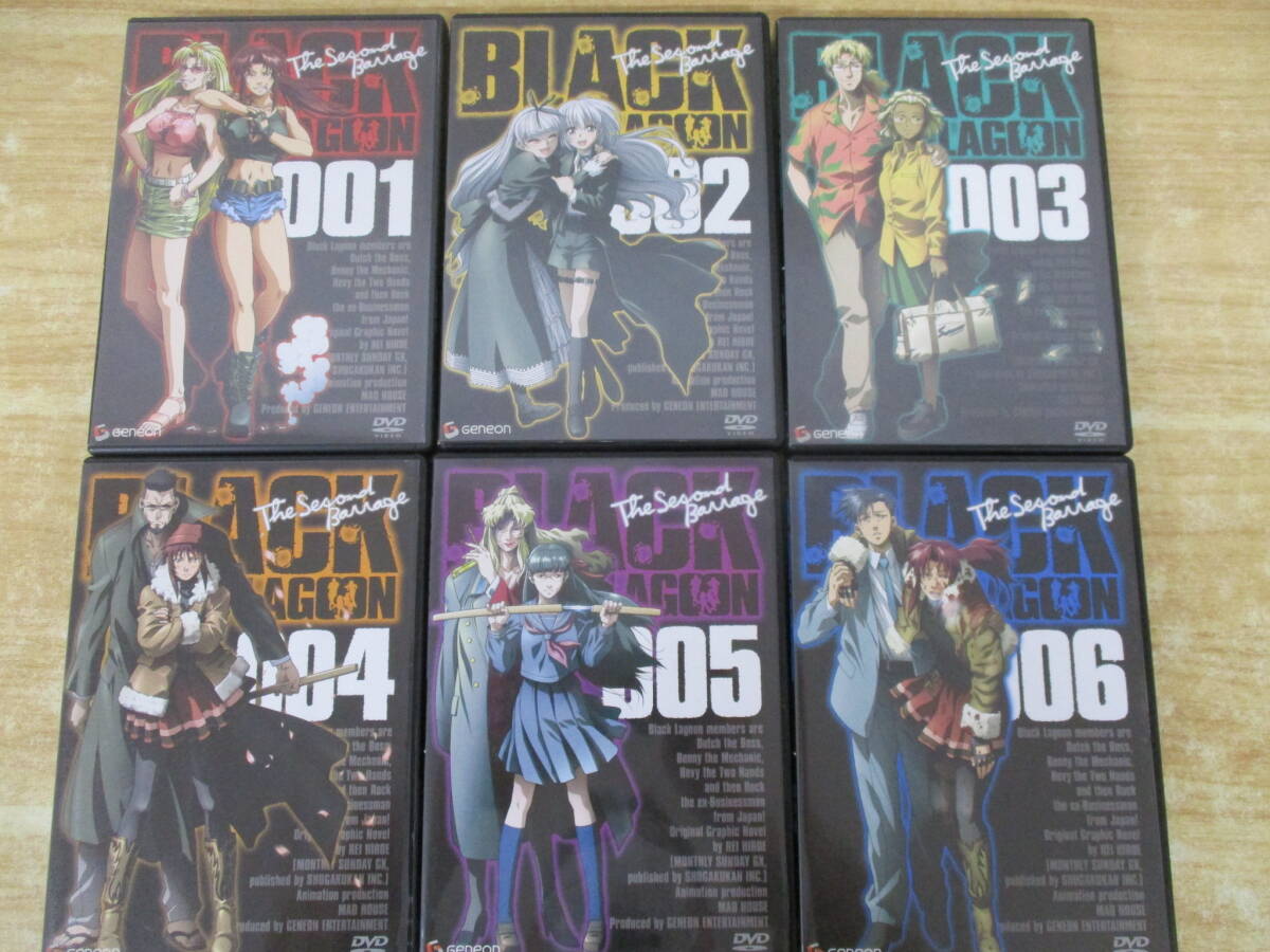 e10-2（BLACK LAGOON The Second Barrage 第2期 DVD）全6巻 全巻セット 収納BOX付き ブラックラグーン アニメ 再生未確認 現状品_画像2