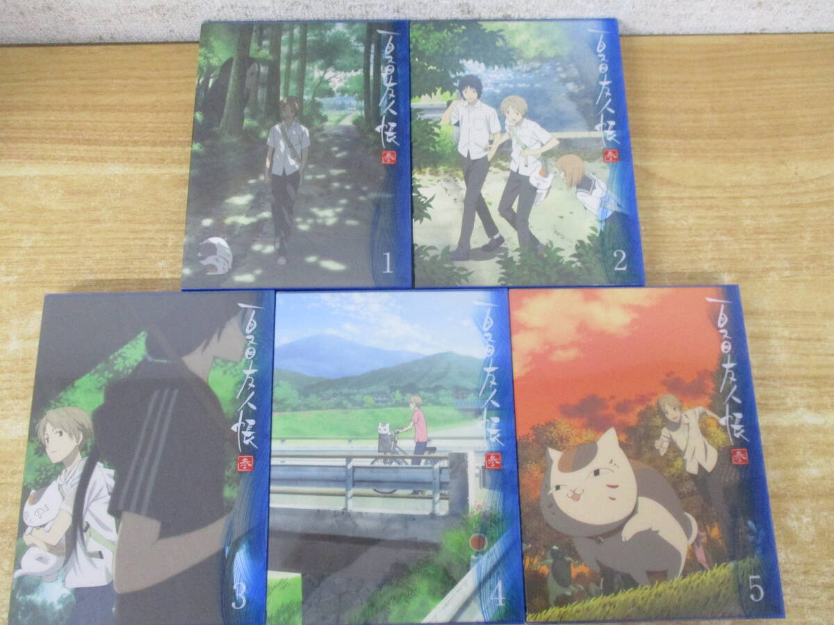 e9-4( Natsume's Book of Friends three limitation version Blu-ray) all 5 volume all volume set storage BOX attaching no. 3 period green river ..BD Blue-ray anime reproduction not yet verification present condition goods 