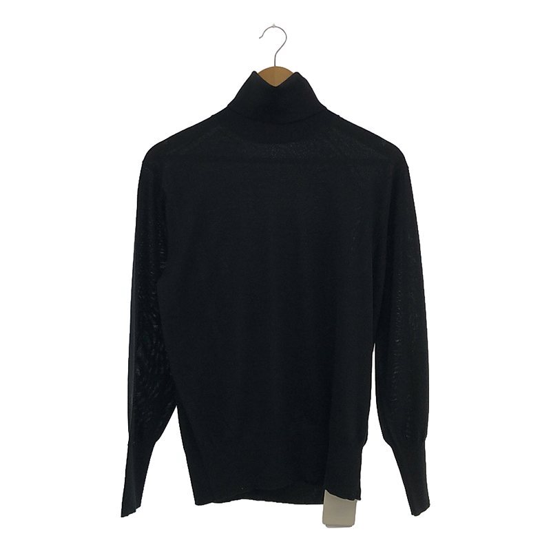 【新品】 Spick and Span / スピックアンドスパン | 2023AW | 18Gタートルネック プルオーバー ニット | F | ブラック | レディース