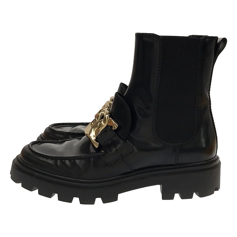 [ beautiful goods ] TOD\'S / Tod's | GOMMA PESANTE side-gore boots | 37 1/2 | black | lady's 