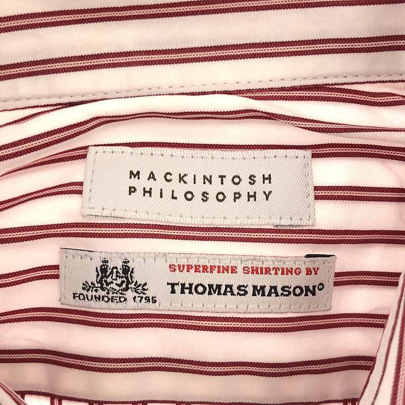 MACKINTOSH PHILOSOPHY / マッキントッシュフィロソフィー | THOMAS MASON ストライプ カッタウェイ ドレスシャツ_画像5