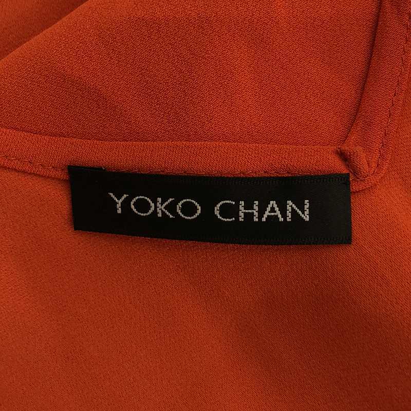 YOKO CHAN / ヨーコチャン | Vネック ノースリーブワンピース | F | オレンジ | レディース_画像5