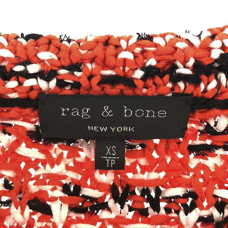 rag & bone / ラグアンドボーン | テープヤーン マルチカラー クルーネックニット | XS | レッド | レディース_画像5