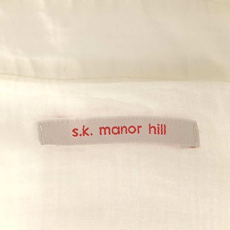 s.k. manor hill / エスケーマノアヒル | コットン SAFARI プルオーバーシャツ | S | ホワイト | レディース_画像5