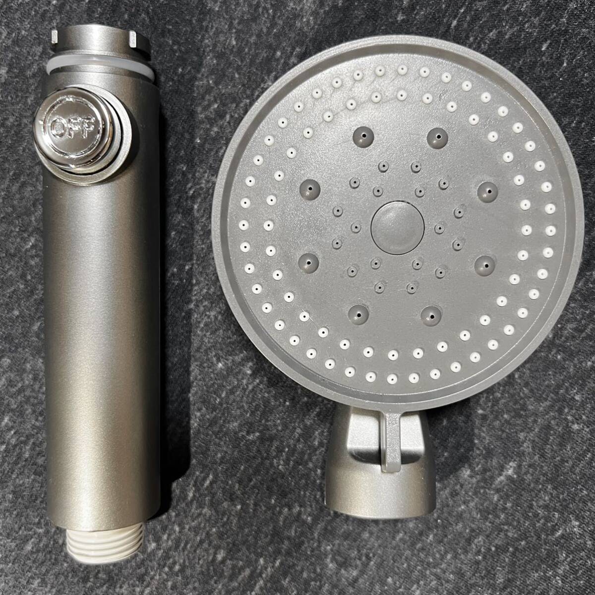 新品 シャワーヘッド 5段階調整 止水ボタン付き 高水圧 ミスト 霧状 漏れ防止シールテープ付き お風呂 バス 節水 高圧 増圧 保湿 美肌 掃除