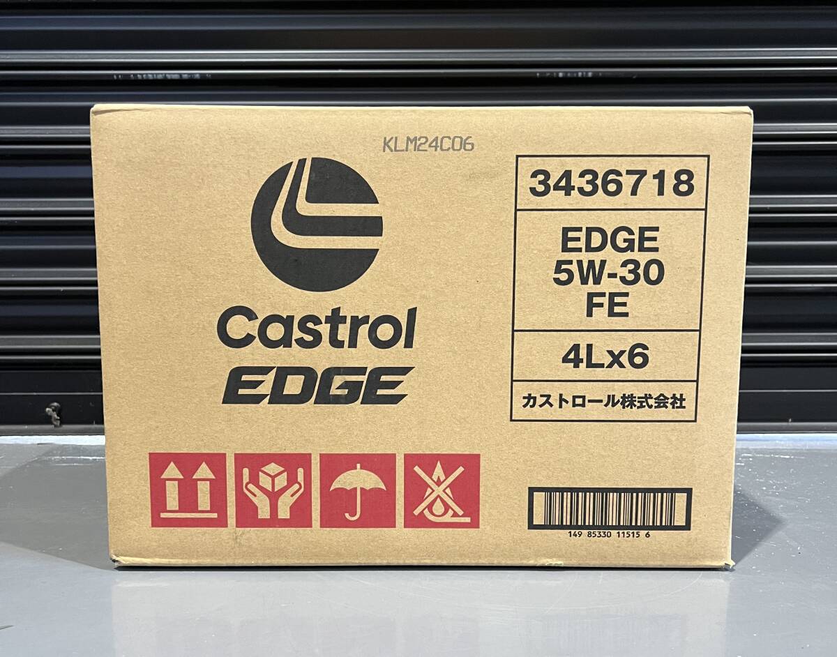 送料込み！CASTROL EDGE FE 5W-30 4L×6缶 ワンケース API/SP GF-6A CF Performance 全合成油 カストロール エッジガソリン/ディーゼル②_画像1