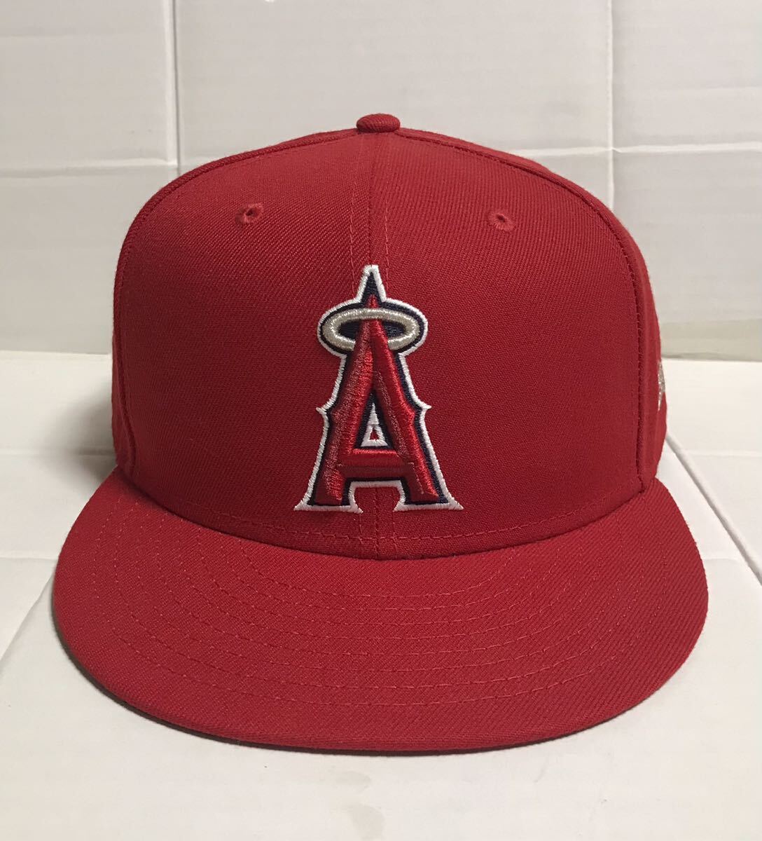 NEWERA ニューエラ AUTHENTIC オーセンティック MLB Los Angeles Angels ロサンゼルス エンゼルス キャップ 帽子 赤 レッド 8 (63.5cm)_画像1