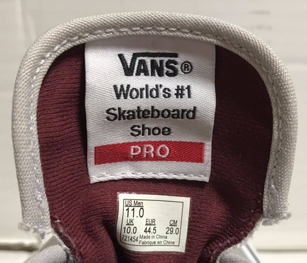 VANS バンズ ERA PRO エラ プロ シューズ グレー 29.0 skateboard スケートボード _画像7