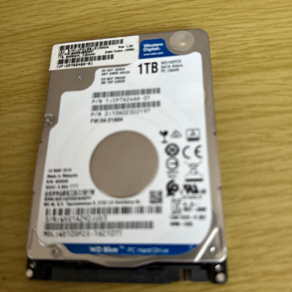 WD 1TB(1000GB) HDD WD 2.5インチ CrystalDiskInfo正常判定　②_画像2