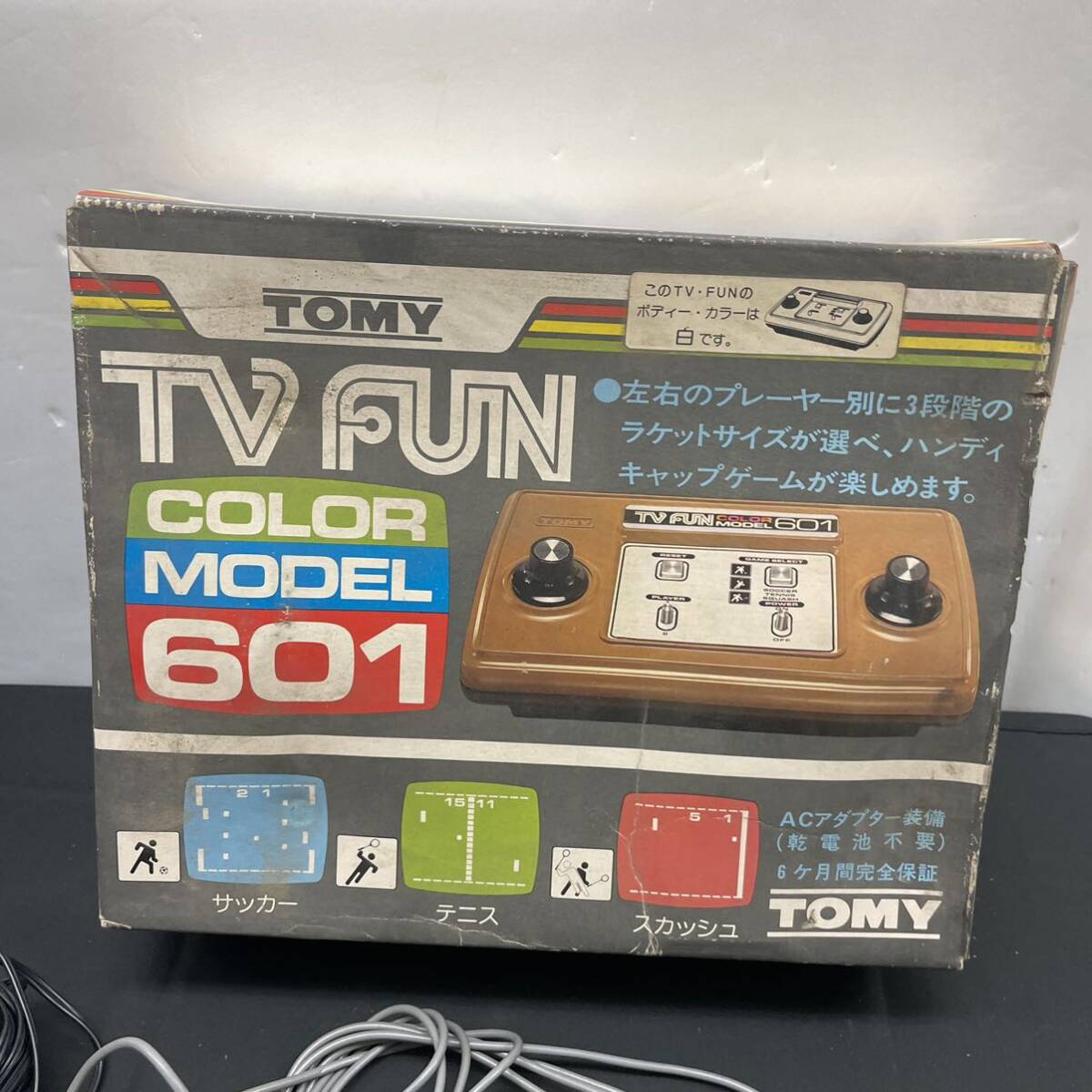 TOMY TV FUN COLOR MODEL 601 昭和レトロ TVゲーム 動作未確認 現状品_画像4