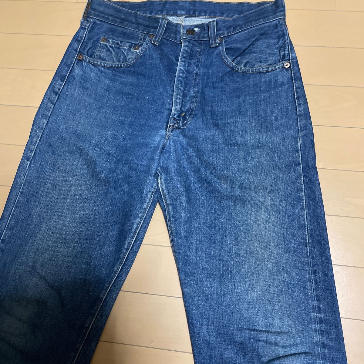 希少レングス 濃紺良色落ち70s Levi's 505 シングル 66前期 デニムパンツ ヴィンテージ ビンテージ リーバイス ジーンズ BIG E 501 60s 50s_画像3