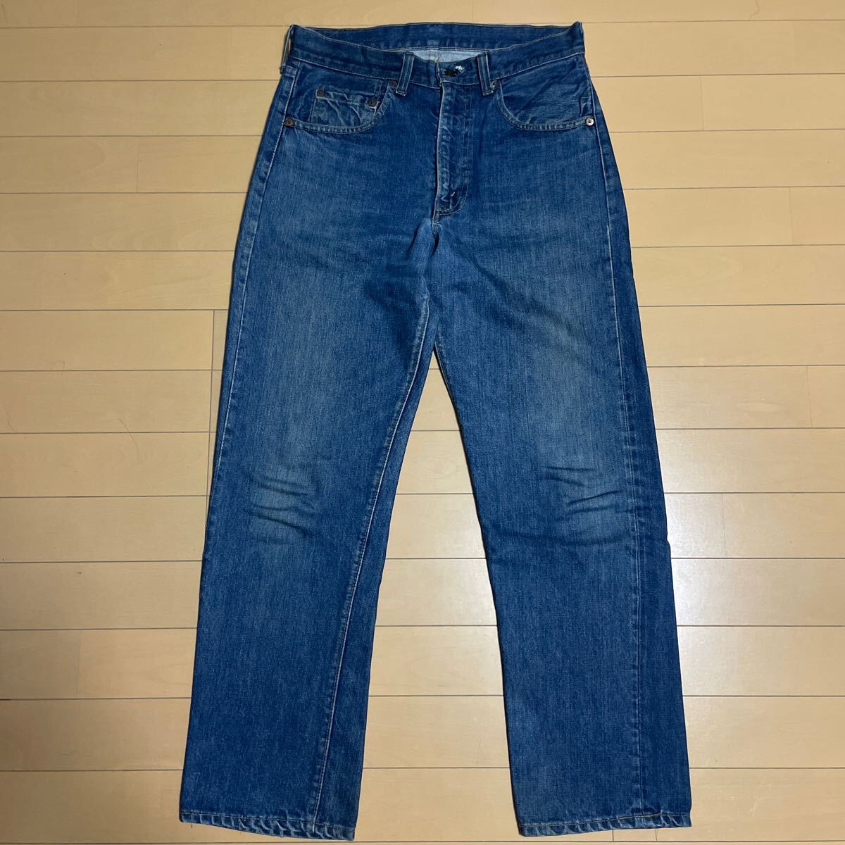 希少レングス 濃紺良色落ち70s Levi's 505 シングル 66前期 デニムパンツ ヴィンテージ ビンテージ リーバイス ジーンズ BIG E 501 60s 50s_画像1