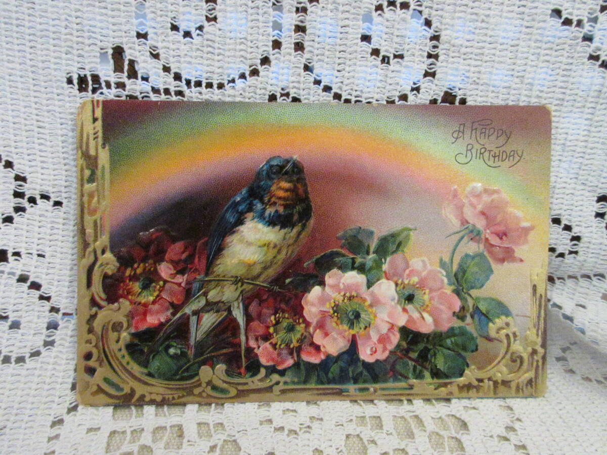  Германия  пр-во  　 антиквариат 　 почта   карточка 　 картина ...　... BOSS 　 небольшой  птица 　...　    цветы  　 золото ...　 Америка  марка  19 2009 год 