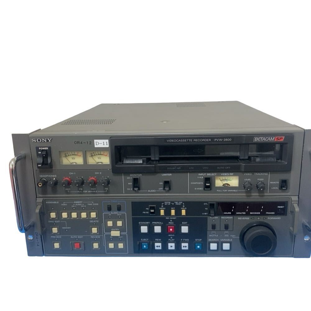SONY ビデオカセットレコーダー ベータカム PVW-2800 ソニー 希少_画像2