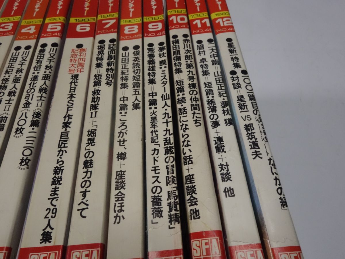 ８０４『ＳＦアドベンチャー１９８３年１２冊』揃い 平井和正・星新一・山田正紀の画像3