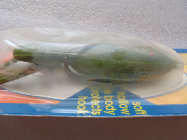 即決 スナッグプルーフ キャストフロッグ グリーンカラー 当時物 未使用現状品 フロッグ雷魚ライギの画像4