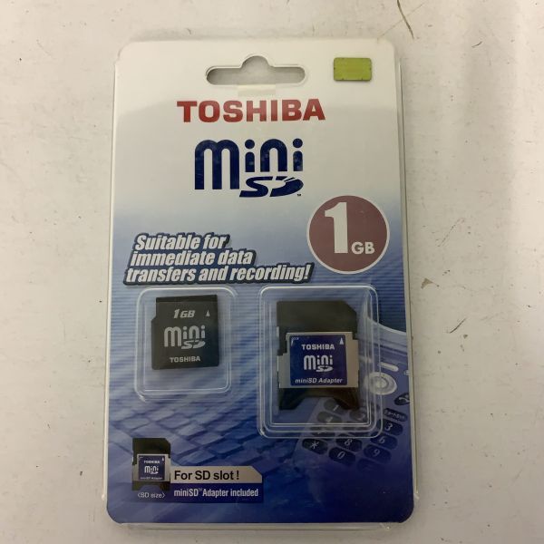 未開封 保管品 1GB MINI SDカード まとめ TOSHIBA 東芝 ミニ メモリーカード SD-S01G6R2W QMSD-1G_画像3