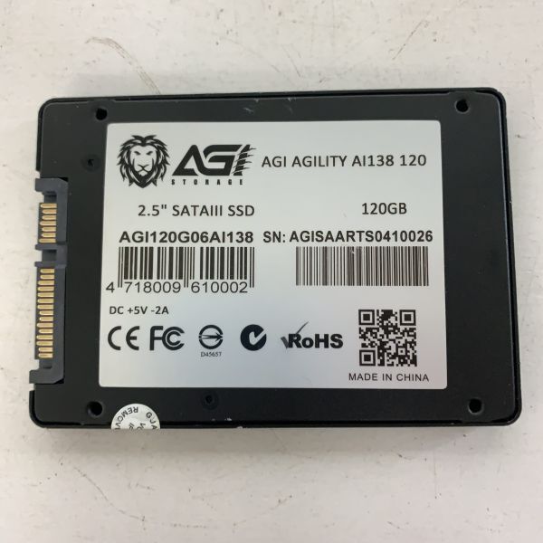 AGI AGILITY AI138 120 2.5 -inch SATAⅢ SSD120GB