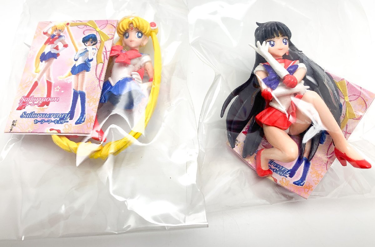 [1 jpy auction ] Pretty Soldier Sailor Moon sailor warrior figure Gacha Gacha ga tea toy 10 person 10 body 9 set * present condition goods 