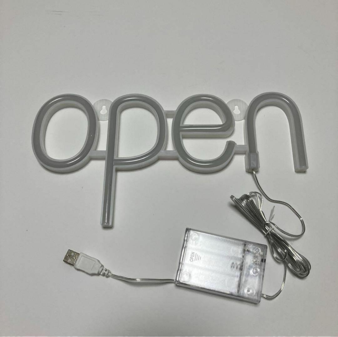 ネオンライト　LED オープン　OPEN　開店　飾り　看板　インスタ映え_画像3