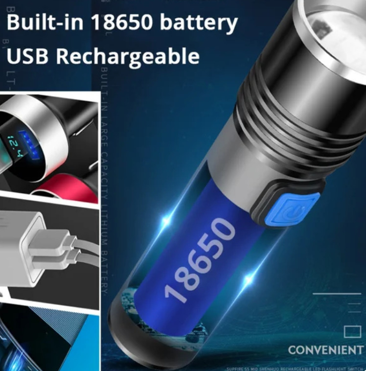 395nm UV 懐中電灯ブラックライトズーム可能な USB 充電式 UV ライト紫外線懐中電灯ペットの尿検出樹脂硬化_画像5