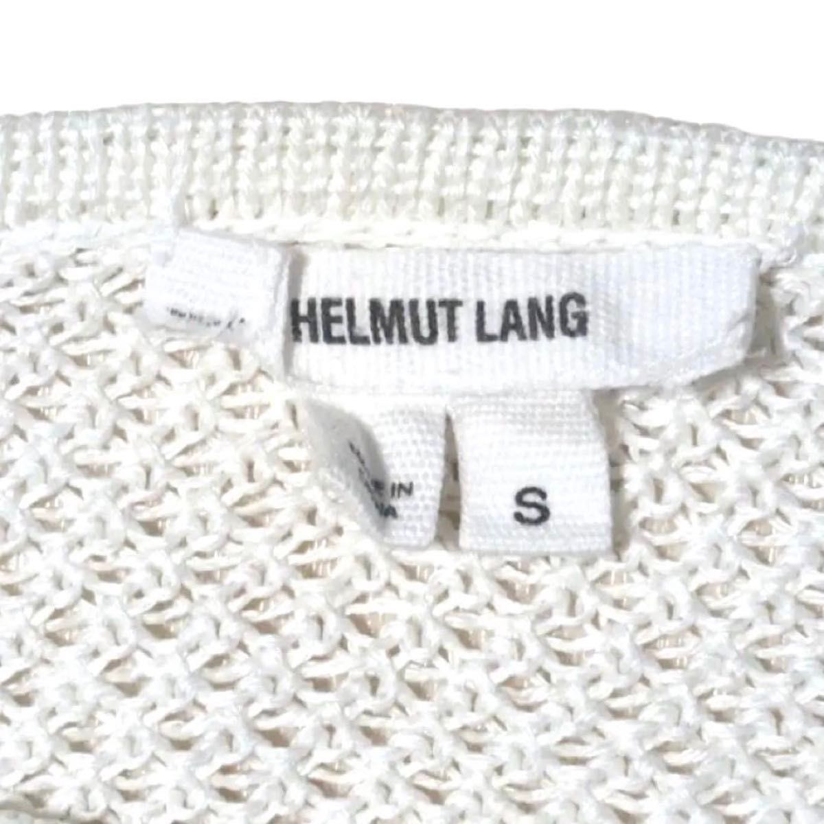 HELMUT LANG 滝沢 ホワイト メッシュ カットソー ヘルムートラング