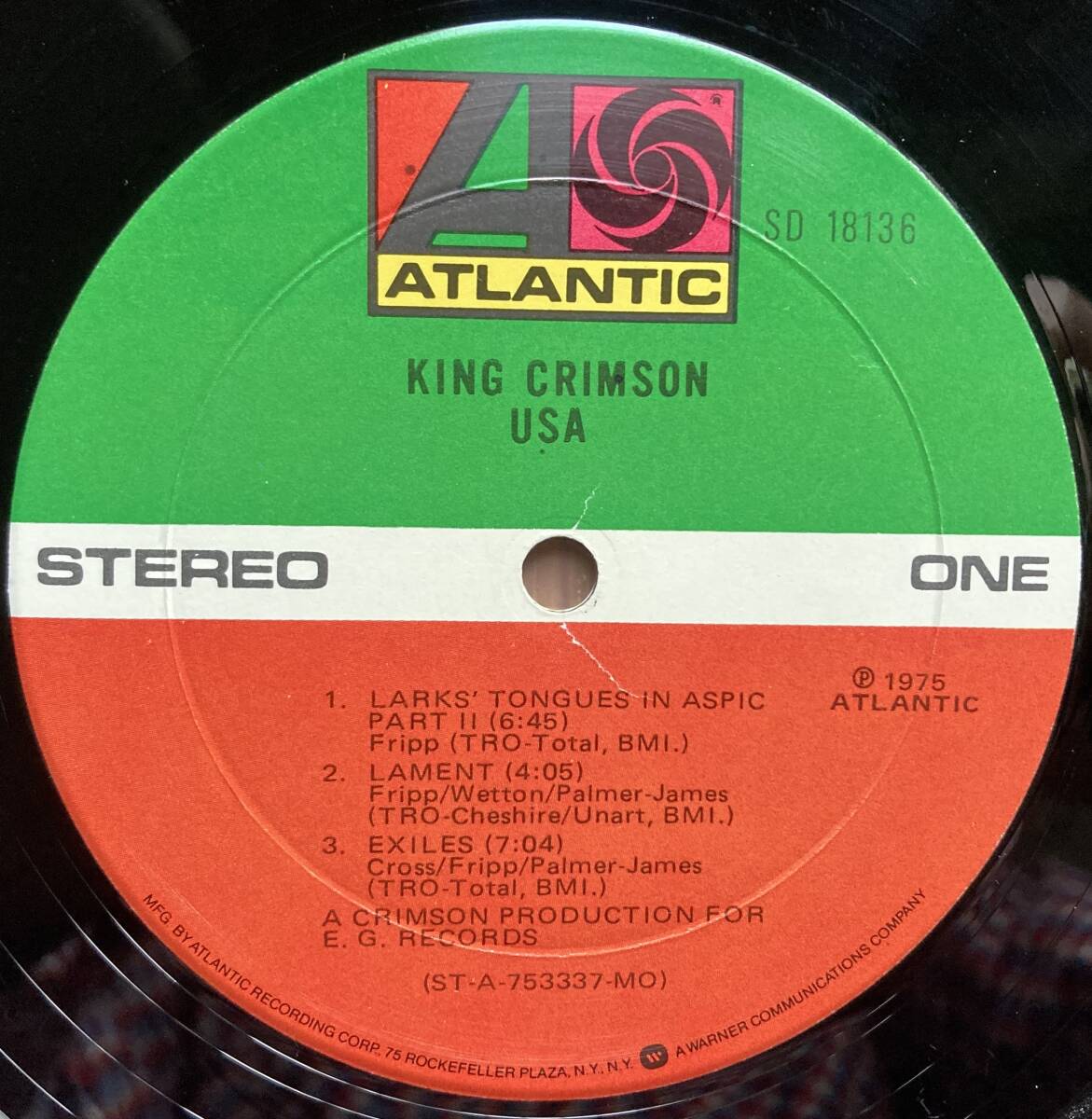 *KING CRIMSON/ King * Crimson *US запись LP/USA//. shrink есть 