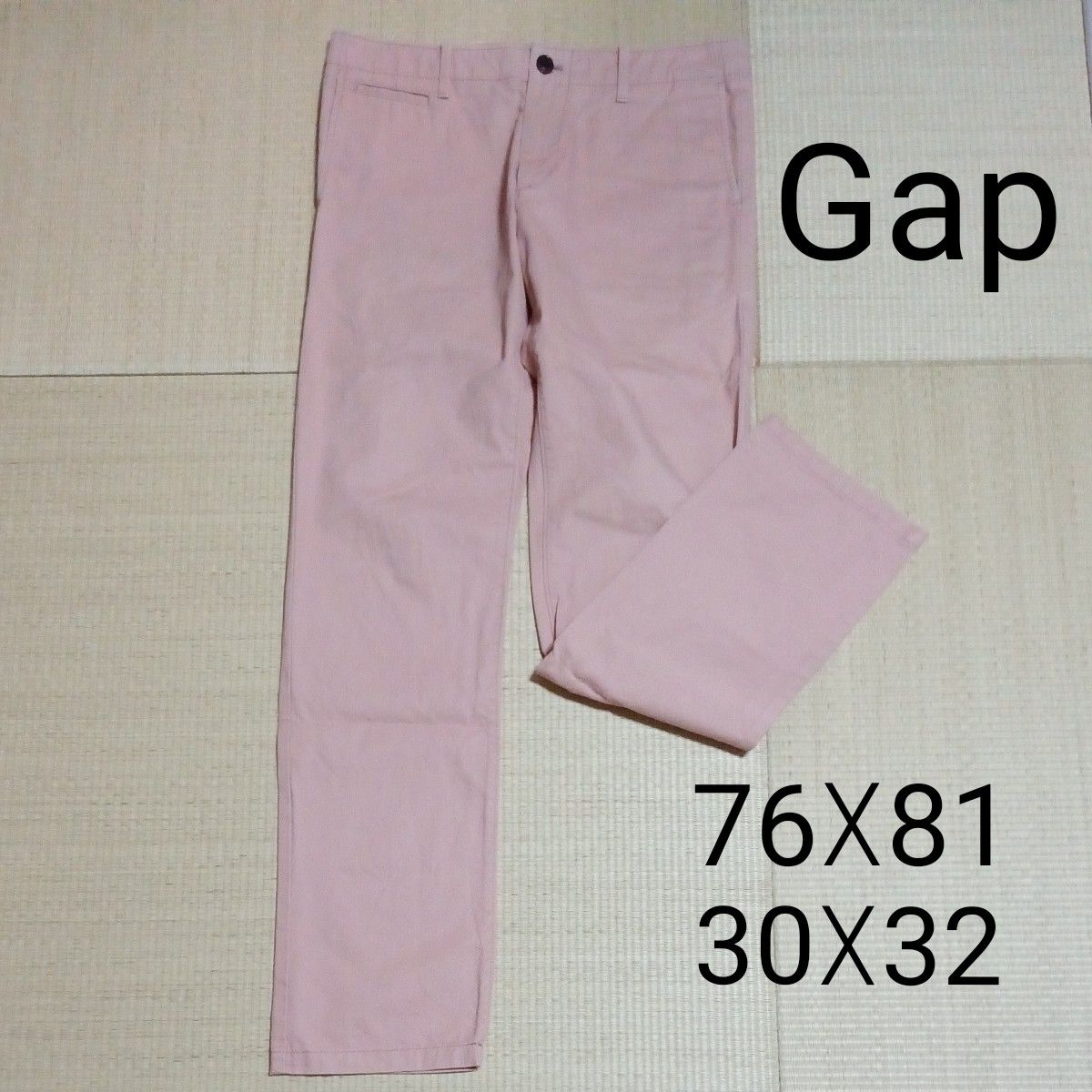 メンズ パンツ Gap サーモンピンク ズボン ギャップ スリムパンツ 春夏