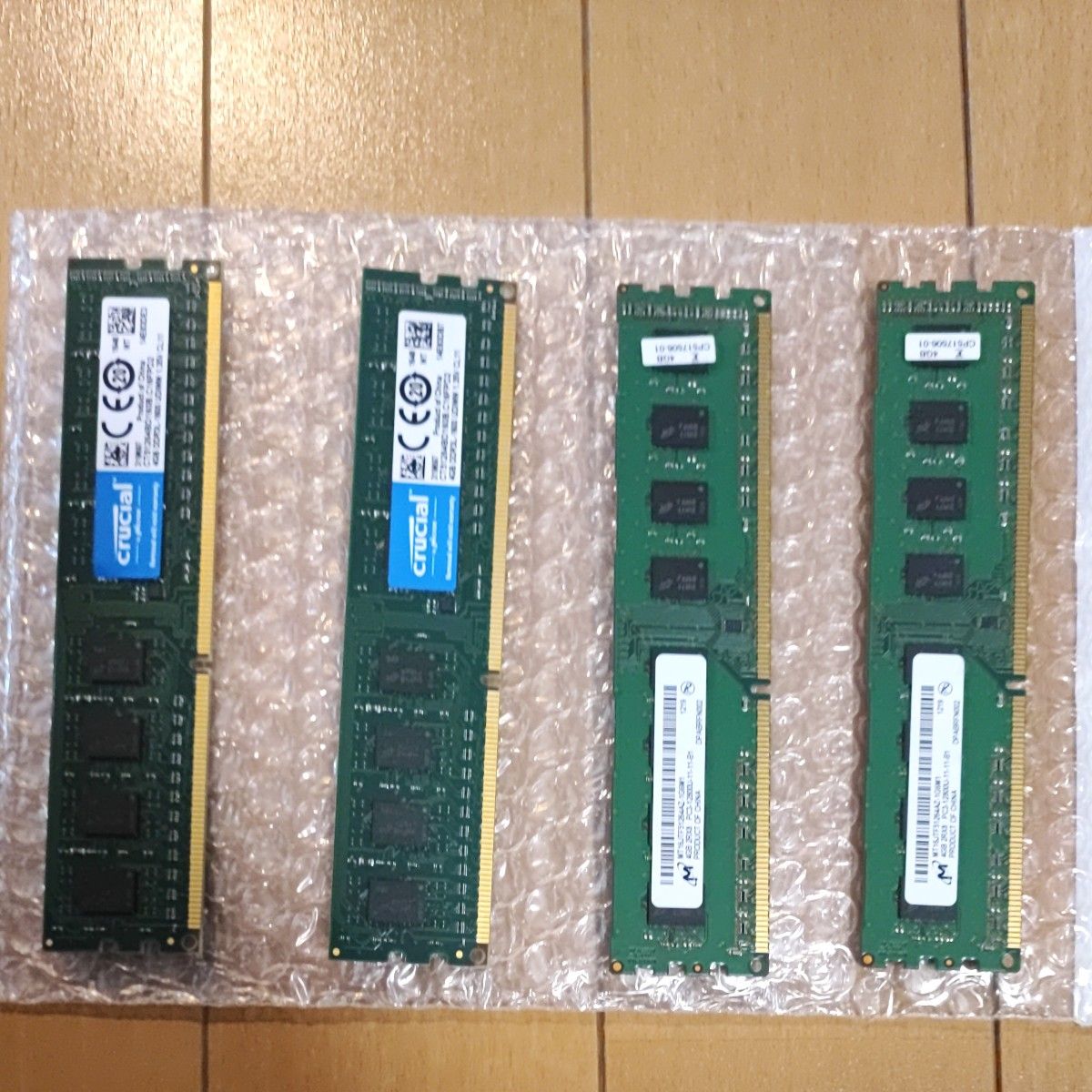 デスクトップ用4GBメモリ×4