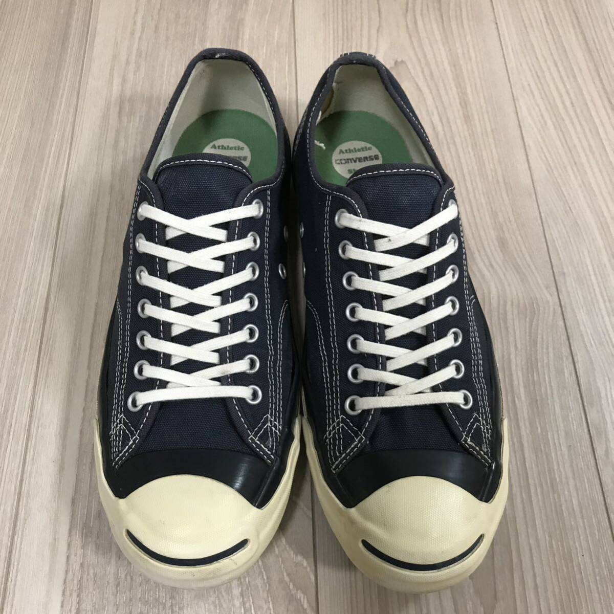 CONVERSE JACK PURCELL US U.S. ORIGINATOR NAVY ATHLETIC USA 9.5 コンバース ジャックパーセル ネイビー ブラック ホワイト ビンテージ_画像2