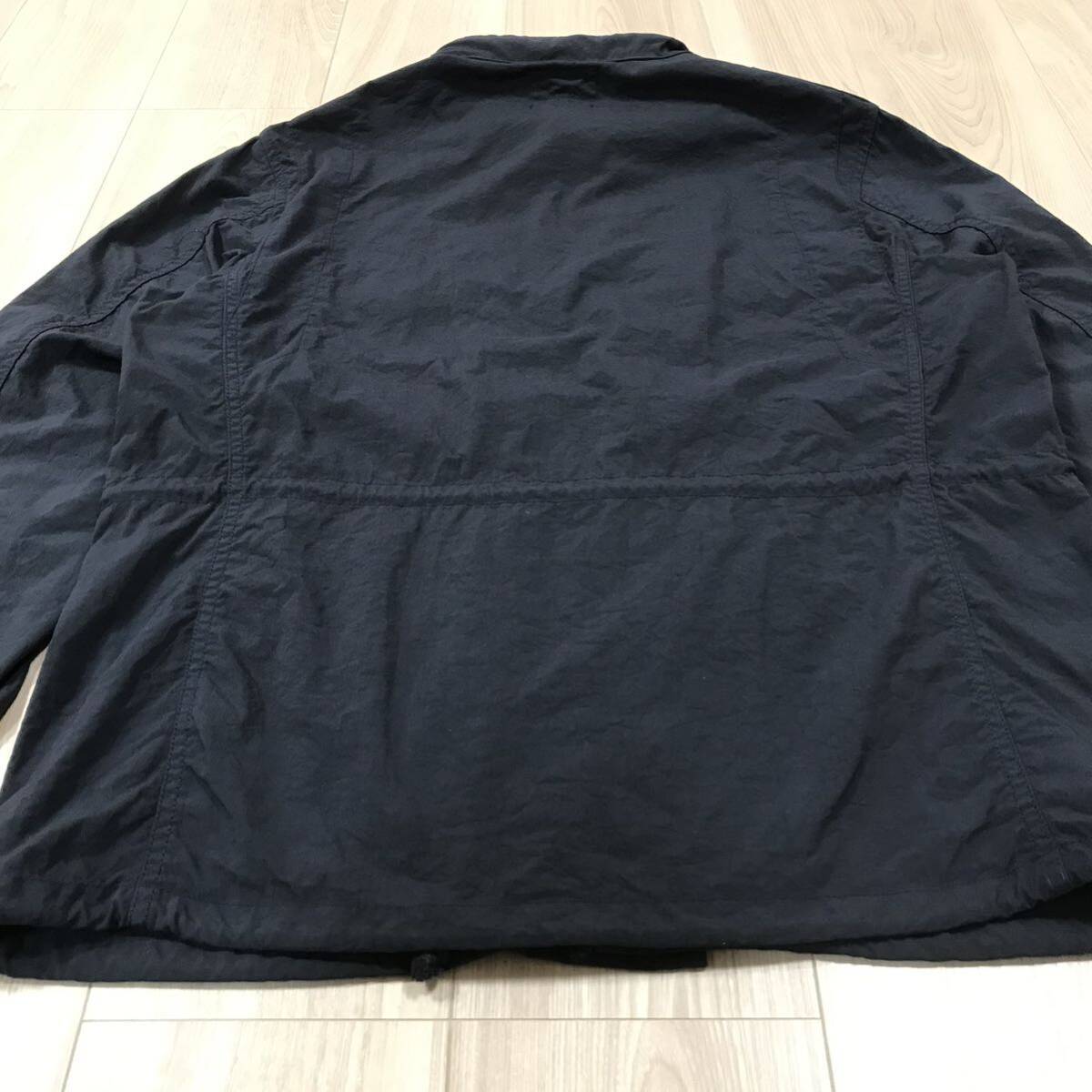 BEAMS PLUS garment dyed nylon M-65 type jacket Japanese fabric navy japan ガーメントダイ ナイロン ミリタリー ジャケット パーカー_画像5