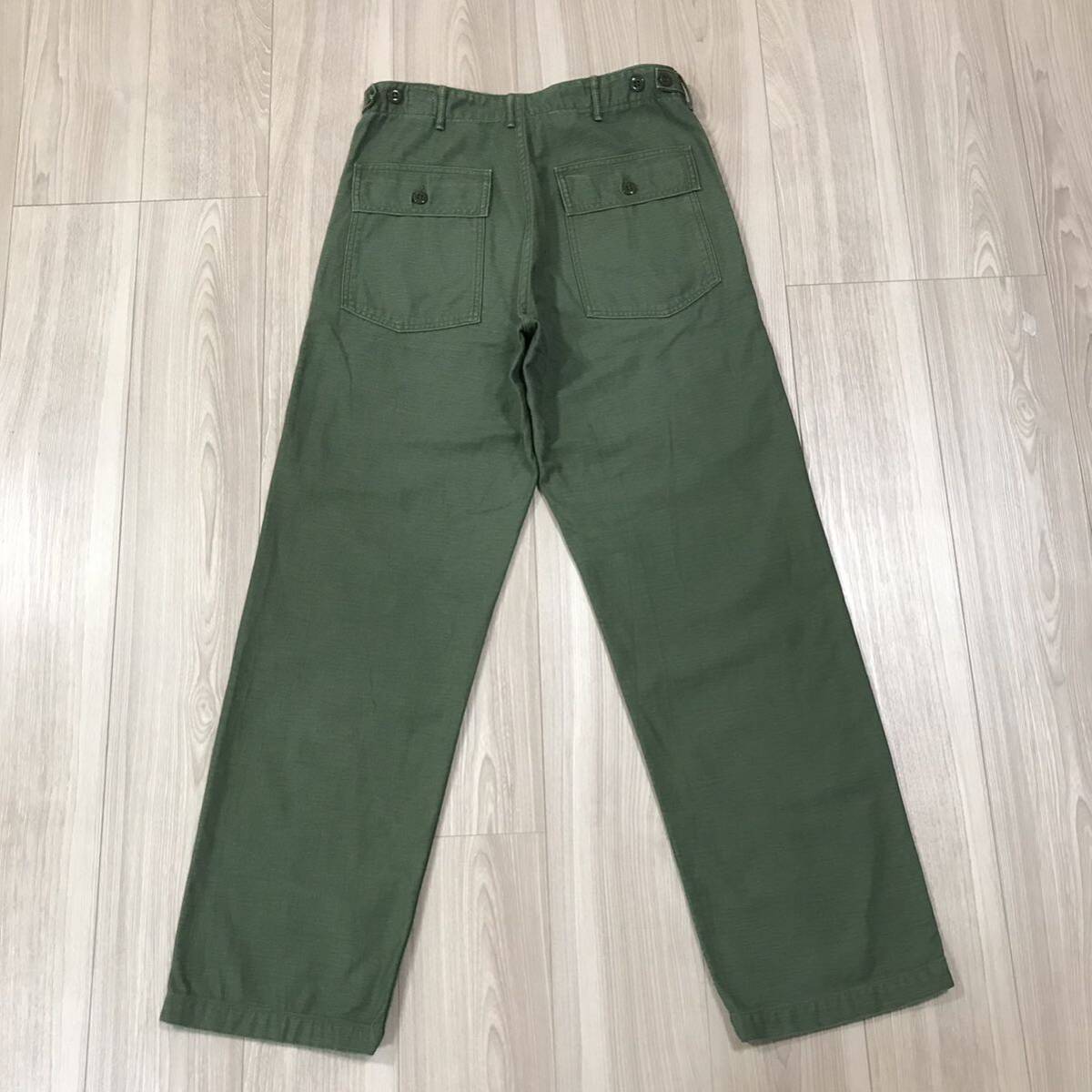 or slow orslow US ARMY FATIGUE PANTS MADE JAPAN オアスロウ ファティーグ ベイカー パンツ ミリタリー アーミー カーゴ カーキ 日本製_画像4
