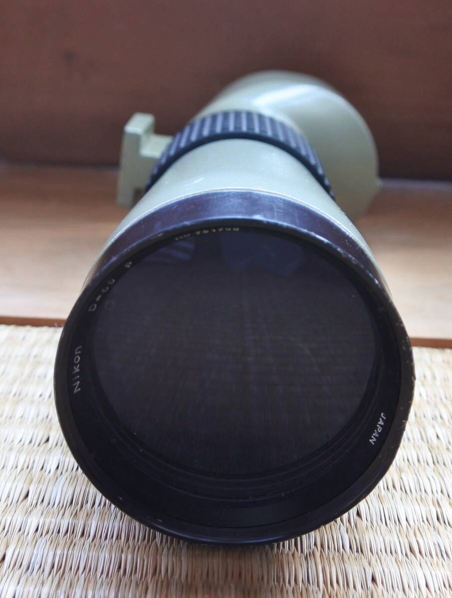  Nikon field scope, against thing lens 60mm, I piece 2 piece ( magnification 20 times +60 times )