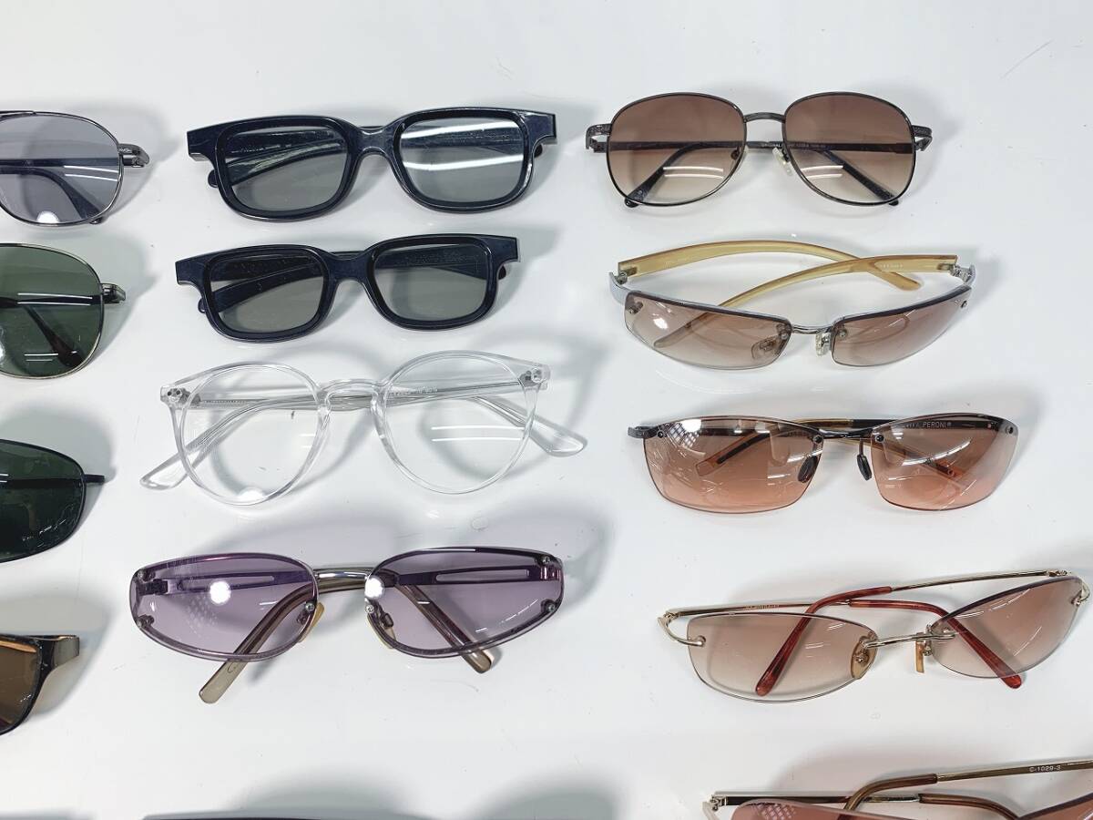 50n 80 眼鏡 メガネ めがね サングラス フレーム 伊達 ジャンク含む 34点まとめて メンズ レディース ブランド含む 現状品_画像4