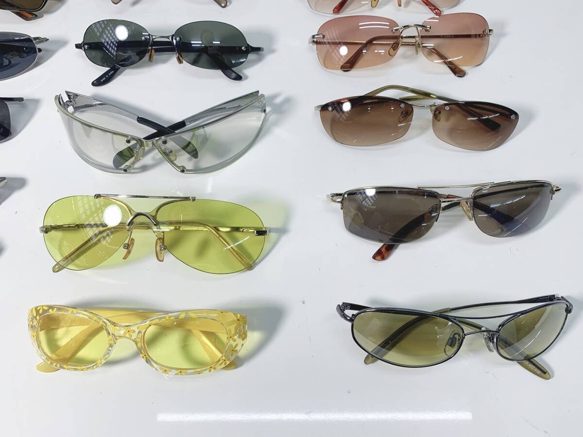 50n 80 眼鏡 メガネ めがね サングラス フレーム 伊達 ジャンク含む 34点まとめて メンズ レディース ブランド含む 現状品