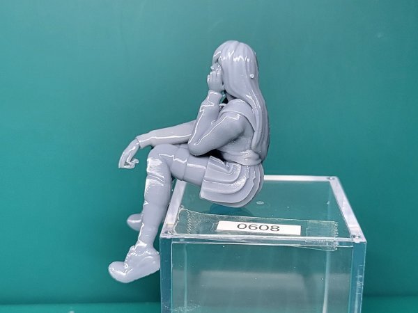 ★（0608）8K光造形プリント品 『 School_Girl 』 （やや難有）／≒S:1/20／レジンフィギュアキット★シタデルカラー等の練習用に_画像8