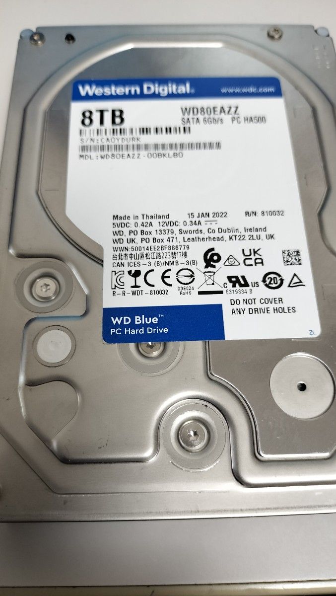 WD80EAZZ ［WD Blue 8TB］