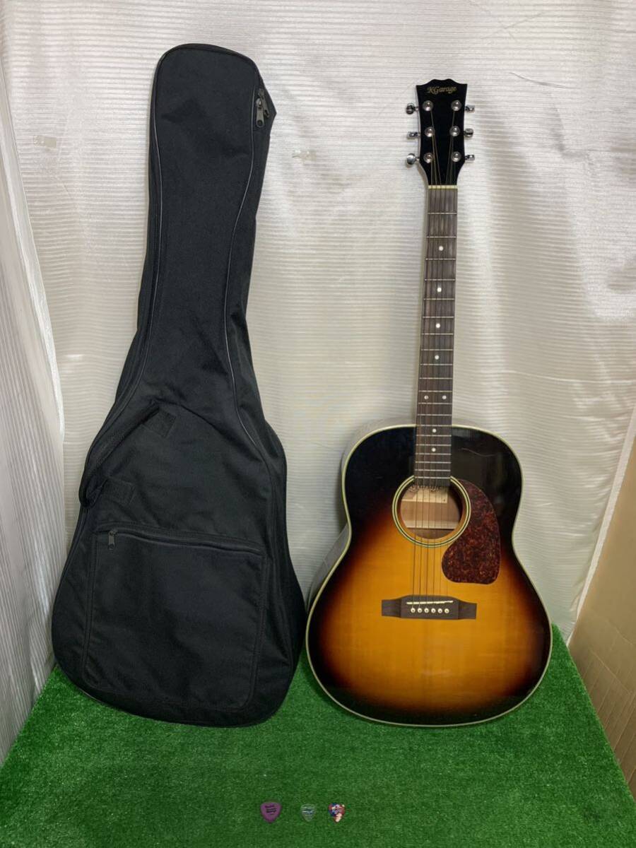 KGarage CD-J45VS アコースティックギター 弦楽器 楽器 ギター ソフトケース付き ピック3個 19-8_画像1
