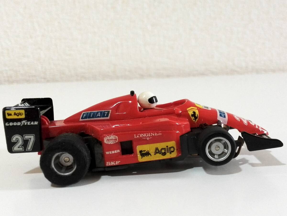 [ジャンク品] HO スロットカー F1 フェラーリ ＃27 Agip FIAT  詳細不明の画像4